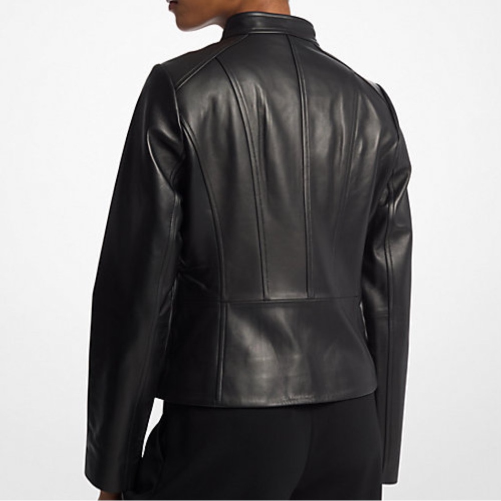 Michael Michael Kors Women's Black Leather Jacket